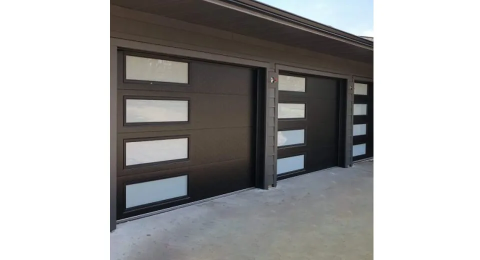 Steel Insulated Garage Door with Side Windows