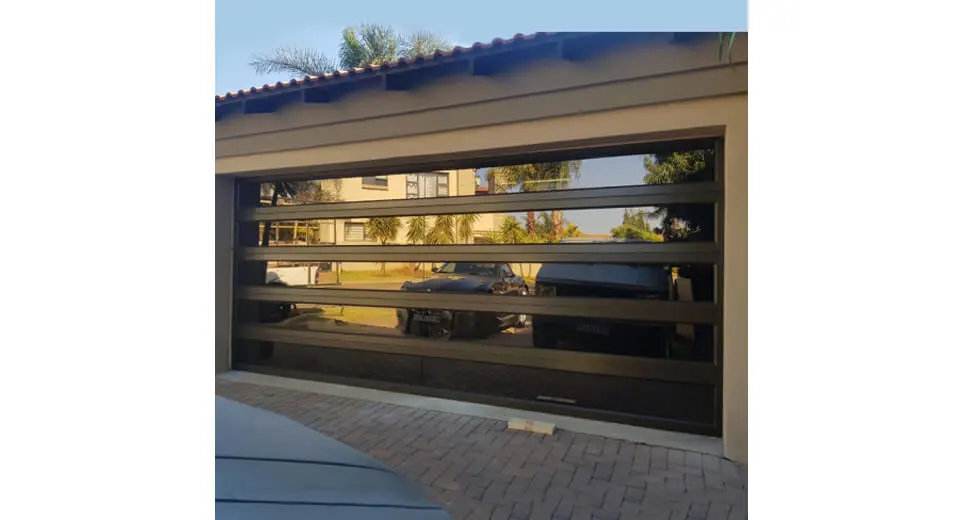 Aluminum Mirror Glass Garage Door