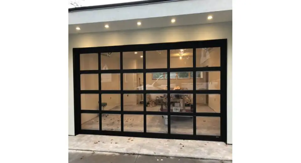 Aluminum Clear Glass Garage Door