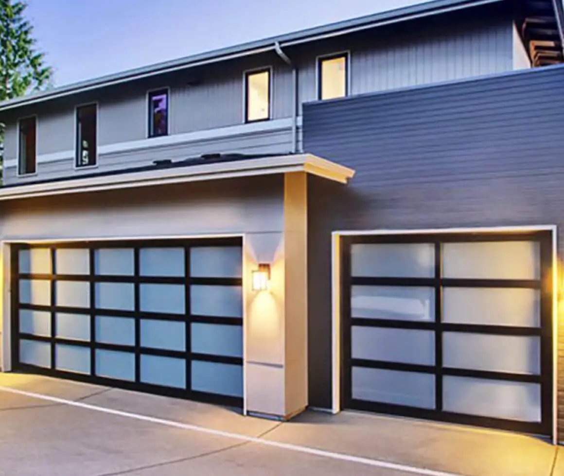 frosted glass garage doors smoked glass garage doors