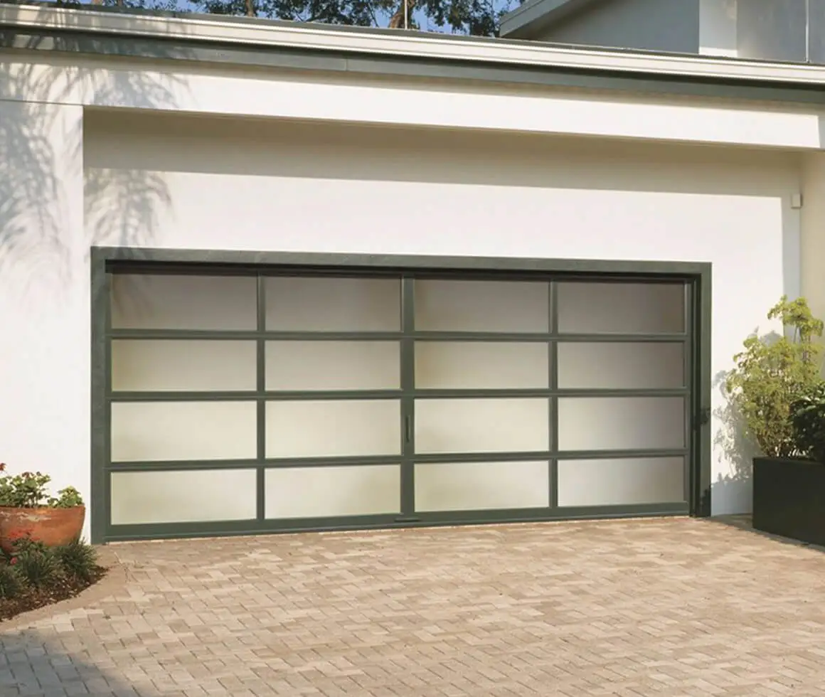 smoked glass garage door privacy glass 