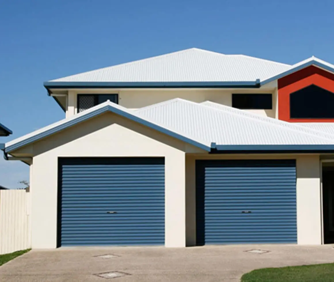 corrugated steel roller garage door